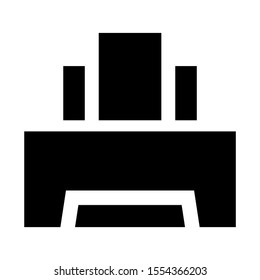 printer icon isolated sign symbol vector illustration - high quality black style vector icons
