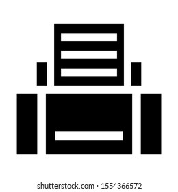 printer icon isolated sign symbol vector illustration - high quality black style vector icons

