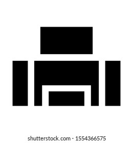 printer icon isolated sign symbol vector illustration - high quality black style vector icons
