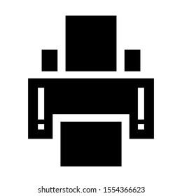 printer icon isolated sign symbol vector illustration - high quality black style vector icons
