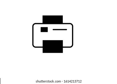 printer icon isolated sign symbol vector illustration 