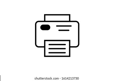 printer icon isolated sign symbol vector illustration 