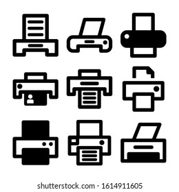 printer icon isolated sign symbol vector illustration - Collection of high quality black style vector icons

