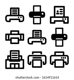 printer icon isolated sign symbol vector illustration - Collection of high quality black style vector icons
