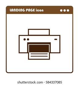  printer, icon for the landing page
