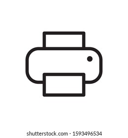 printer icon, line art design