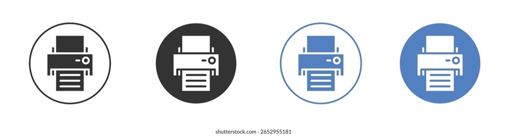 Ícone da impressora logotipo designs gráficos