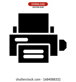 printer icon or logo isolated sign symbol vector illustration - high quality black style vector icon
