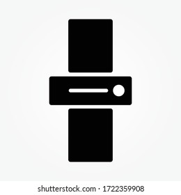 printer icon or logo isolated sign symbol vector illustration