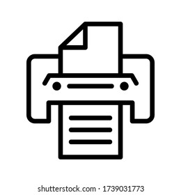 icono de impresora o logotipo símbolo de signo aislado ilustración vectorial - iconos vectoriales de estilo negro de alta calidad
