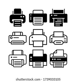 printer icon or logo isolated sign symbol vector illustration - Collection of high quality black style vector icons
