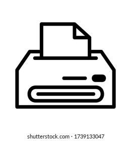 printer icon or logo isolated sign symbol vector illustration - high quality black style vector icons
