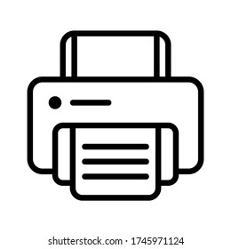 printer icon or logo isolated sign symbol vector illustration - high quality black style vector icons
