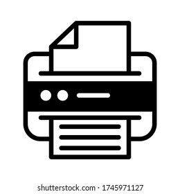 printer icon or logo isolated sign symbol vector illustration - high quality black style vector icons

