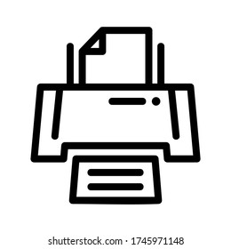 printer icon or logo isolated sign symbol vector illustration - high quality black style vector icons
