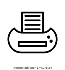 printer icon or logo isolated sign symbol vector illustration - high quality black style vector icons
