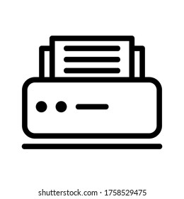
printer icon or logo isolated sign symbol vector illustration - high quality black style vector icons
