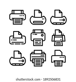 Printer icon or logo isolated sign symbol vector illustration - Collection of high quality black style vector icons
