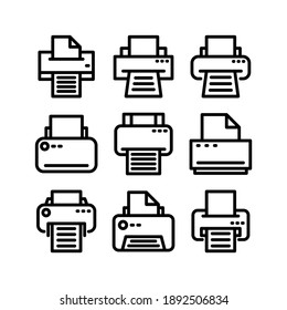 Printer icon or logo isolated sign symbol vector illustration - Collection of high quality black style vector icons
