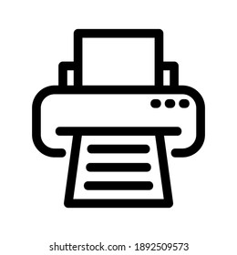 Printer icon or logo isolated sign symbol vector illustration - high quality black style vector icons
