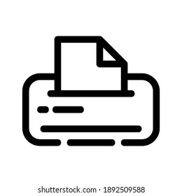 Icono de impresora o logotipo símbolo de signo aislado ilustración vectorial - iconos vectoriales de estilo negro de alta calidad
