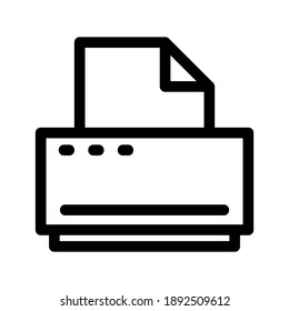 Printer icon or logo isolated sign symbol vector illustration - high quality black style vector icons
