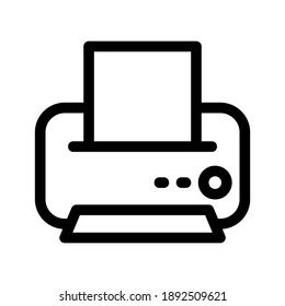 Printer icon or logo isolated sign symbol vector illustration - high quality black style vector icons
