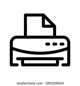 Printer icon or logo isolated sign symbol vector illustration - high quality black style vector icons
