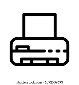 Icono de impresora o logotipo símbolo de signo aislado ilustración vectorial - iconos vectoriales de estilo negro de alta calidad
