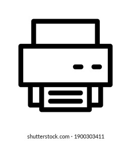 printer icon or logo isolated sign symbol vector illustration - high quality black style vector icons
