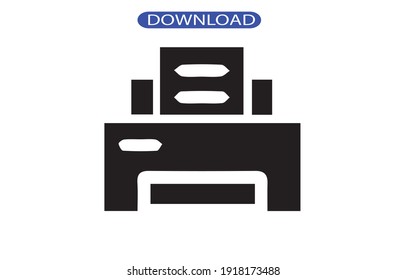 printer icon or logo isolated sign symbol vector illustration - high quality black style vector icons.