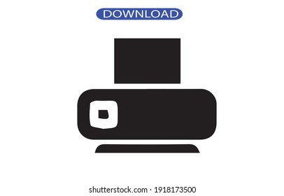 printer icon or logo isolated sign symbol vector illustration - high quality black style vector icons.