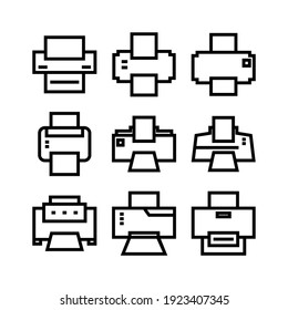 printer icon or logo isolated sign symbol vector illustration - Collection of high quality black style vector icons
