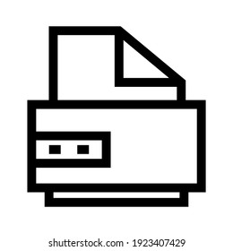 printer icon or logo isolated sign symbol vector illustration - high quality black style vector icons

