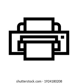 printer icon or logo isolated sign symbol vector illustration - high quality black style vector icons

