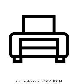 icono de impresora o logotipo símbolo de signo aislado ilustración vectorial - iconos vectoriales de estilo negro de alta calidad
