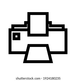 printer icon or logo isolated sign symbol vector illustration - high quality black style vector icons
