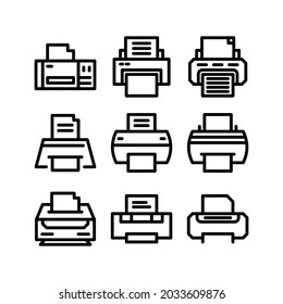 icono de impresora o logotipo símbolo de signo aislado ilustración vectorial - Colección de iconos vectoriales de estilo negro de alta calidad

