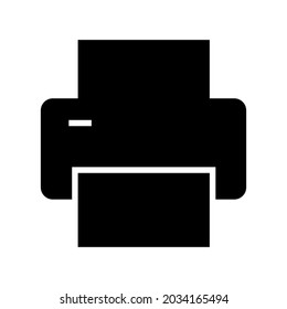Druckersymbol oder Logo einzeln auf Zeichen, Vektorgrafik - hochwertige Vektorsymbole in schwarzem Stil

