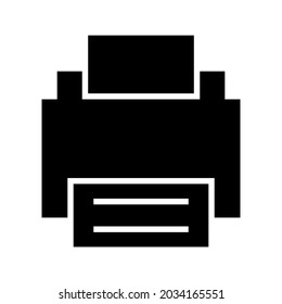 icono de impresora o logotipo símbolo de signo aislado ilustración vectorial - iconos vectoriales de estilo negro de alta calidad
