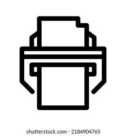 Druckersymbol oder Logo einzeln auf Zeichen, Vektorgrafik - hochwertige Vektorsymbole in schwarzem Stil
