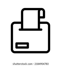 icono de impresora o logotipo símbolo de signo aislado ilustración vectorial - iconos vectoriales de estilo negro de alta calidad
