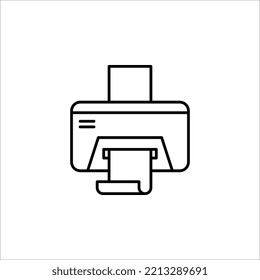 icono de impresora o logotipo aislado símbolo de signo ilustración vector ilustración en fondo blanco. EPS 10