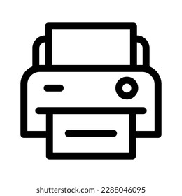 printer icon or logo isolated sign symbol vector illustration - high quality black style vector icons