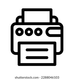 printer icon or logo isolated sign symbol vector illustration - high quality black style vector icons