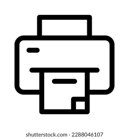 printer icon or logo isolated sign symbol vector illustration - high quality black style vector icons