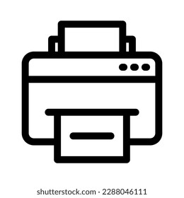 printer icon or logo isolated sign symbol vector illustration - high quality black style vector icons