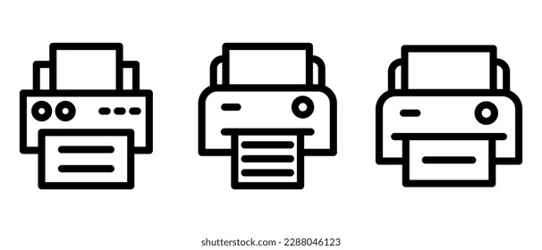 printer icon or logo isolated sign symbol vector illustration - high quality black style vector icons