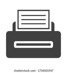 printer  icon logo vector design