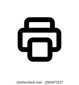 printer icon or logo and  Vector illustration isolated on a white background. Premium quality for mobile apps, user interface, presentation, and website. pixel perfect icon
